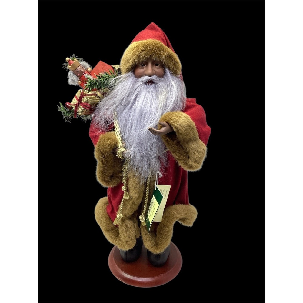 The Santas Tina Mitchell W/ Toy Bag Nutcracker Christmas Decoration Lrg 18"